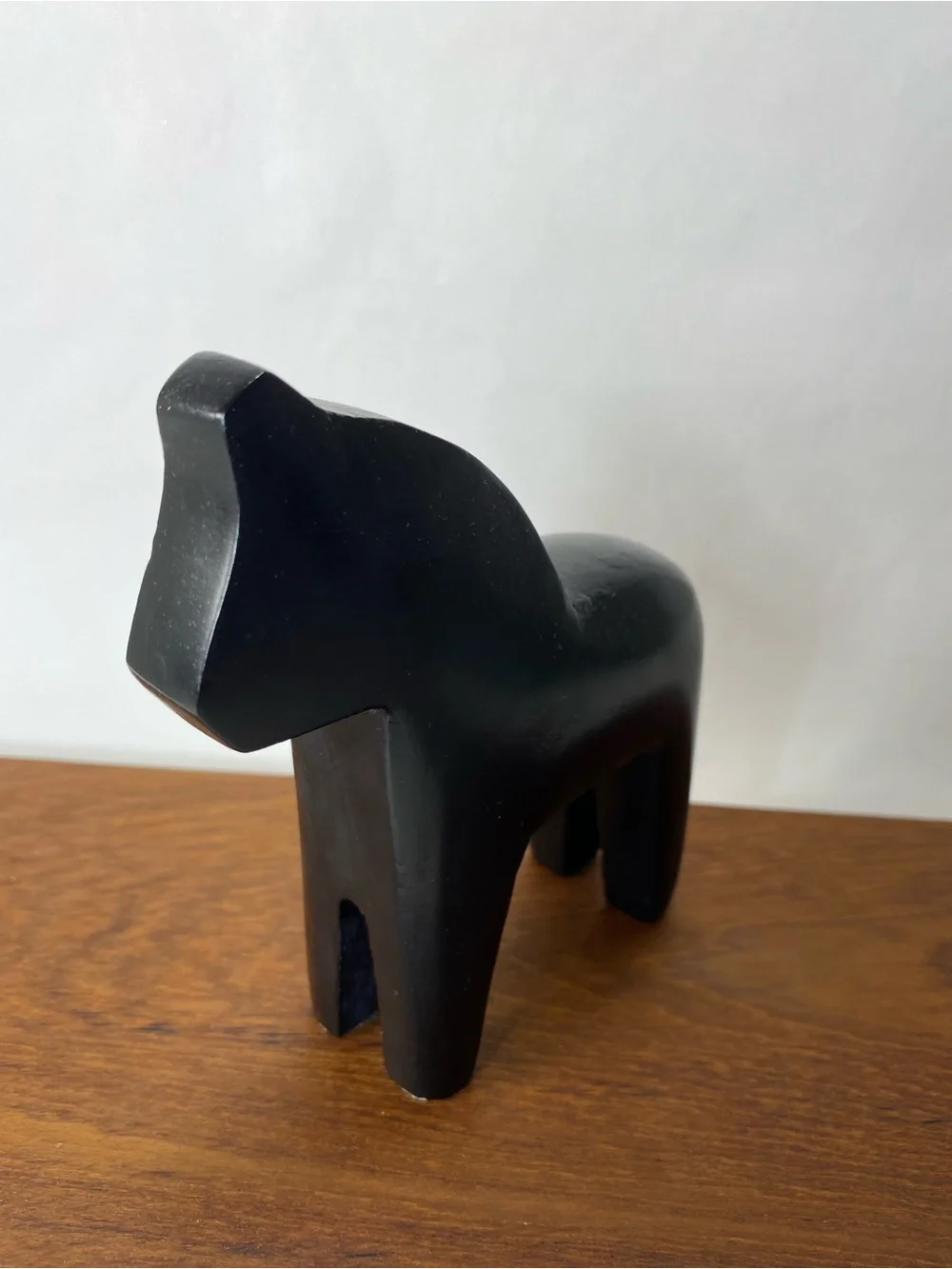 IKEA FINANSIELL Matte Black Dala Horse Minimal Decorative Sculpture